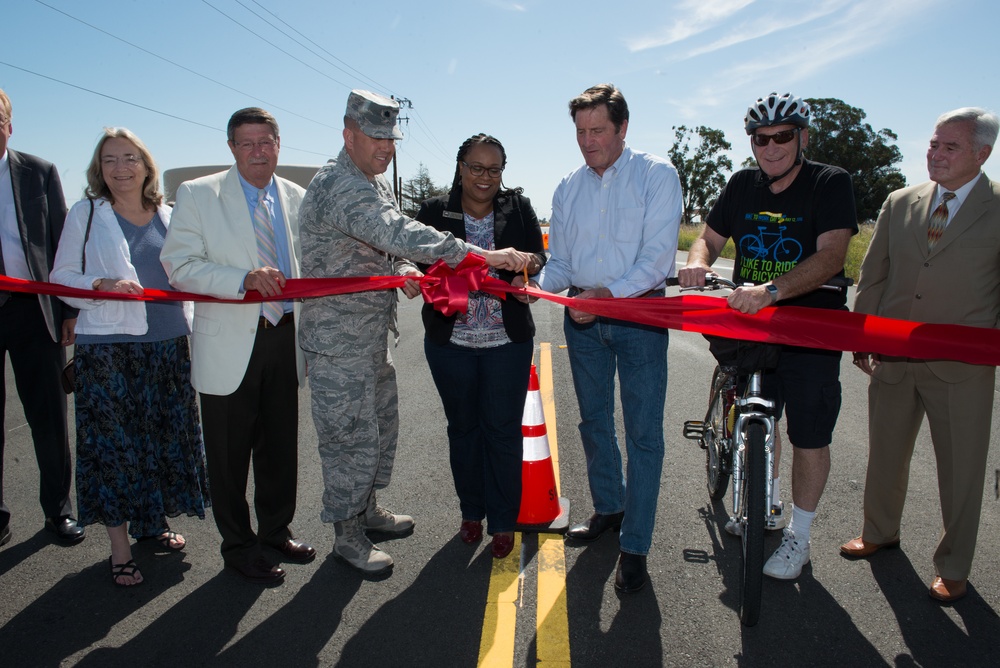 Travis Air Force Base South Gate Safety Improvement Project ribbon cutting ceremony