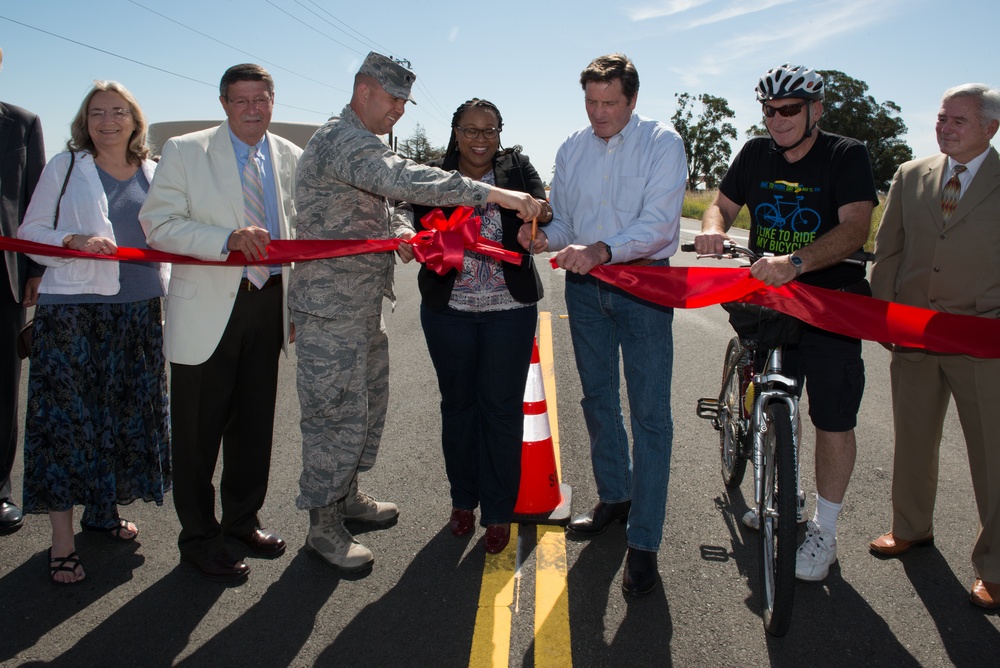 Travis Air Force Base South Gate Safety Improvement Project ribbon cutting ceremony