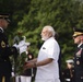 Prime Minister of India lays a wreath at the Tomb of the Unknown Soldier in Arlington National Cemetery