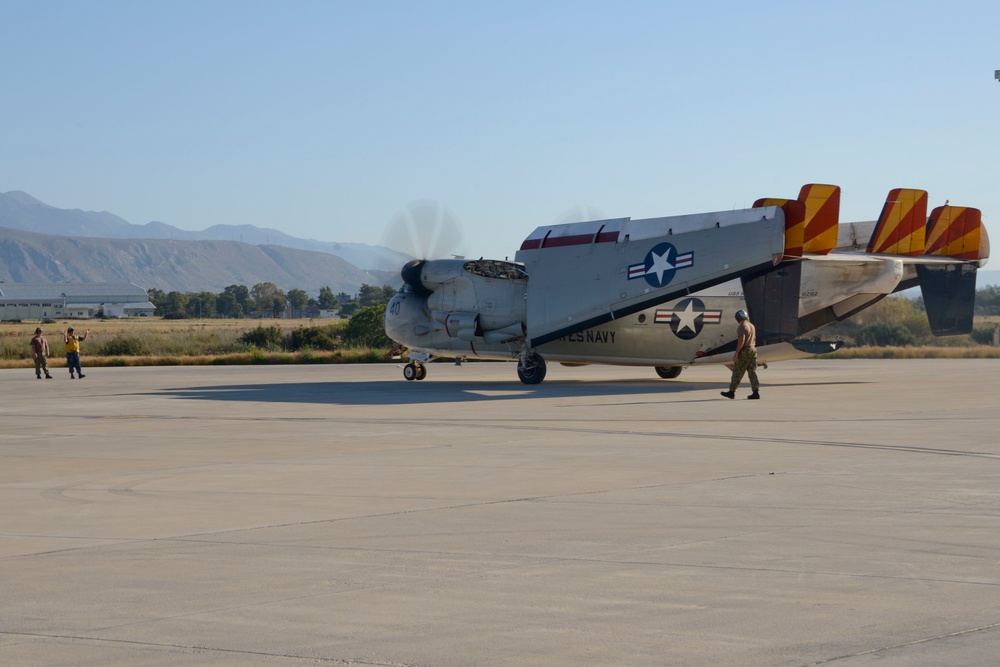 Fleet Logistics Support Squadron (VRC-40) arrives at Naval Support Activity (NSA) Souda Bay, Greece