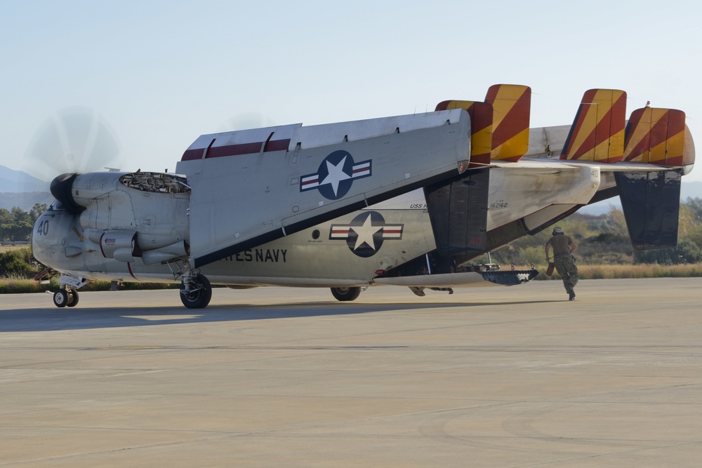 Fleet Logistics Support Squadron (VRC-40) arrives at Naval Support Activity (NSA) Souda Bay, Greece