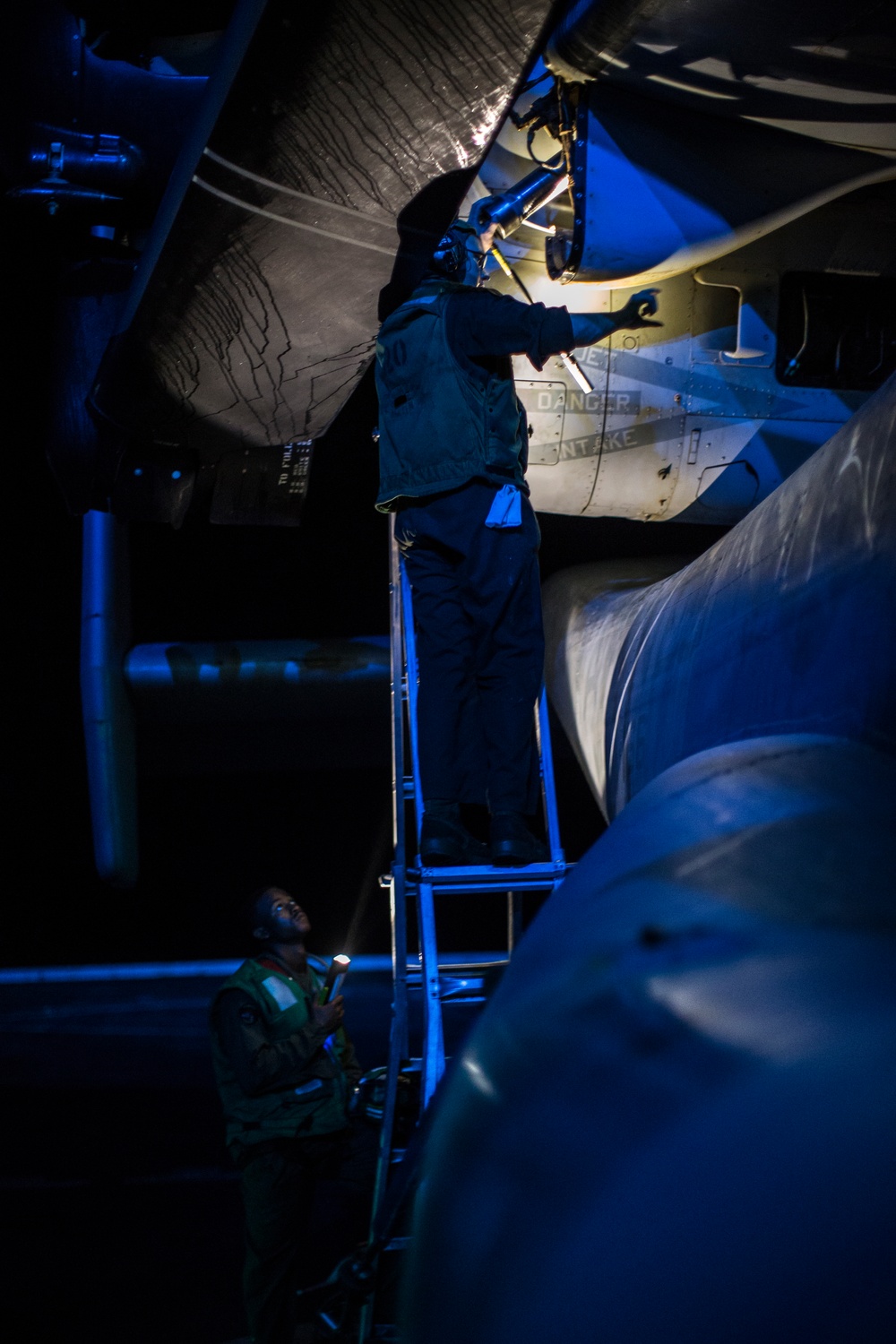 MV-22 Osprey Night Maintenance