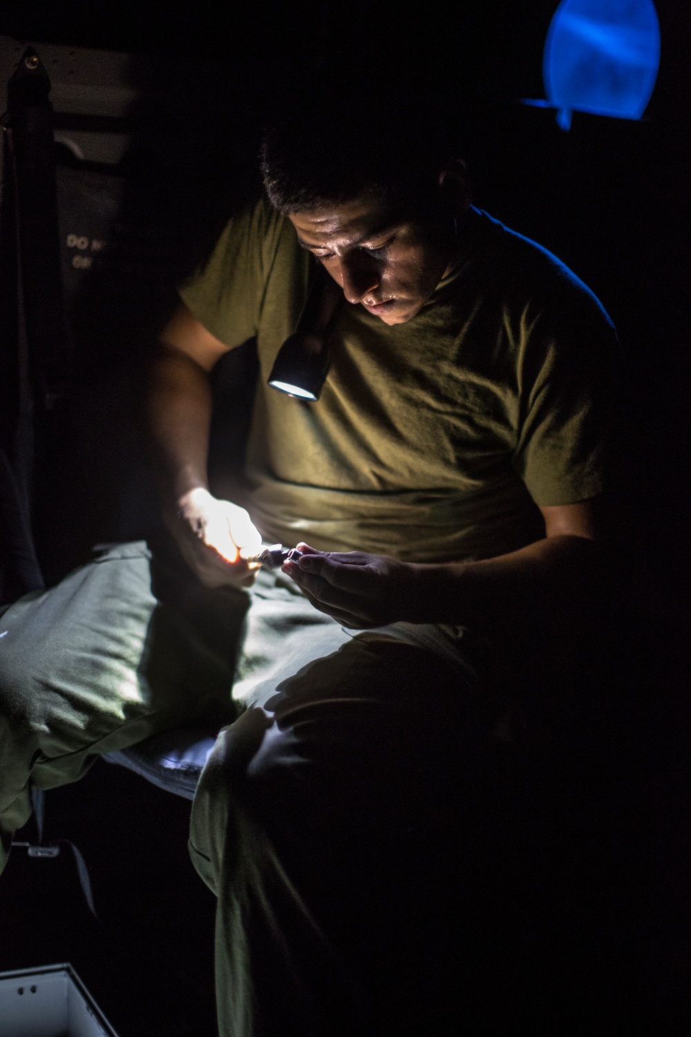 MV-22 Osprey Night Maintenance