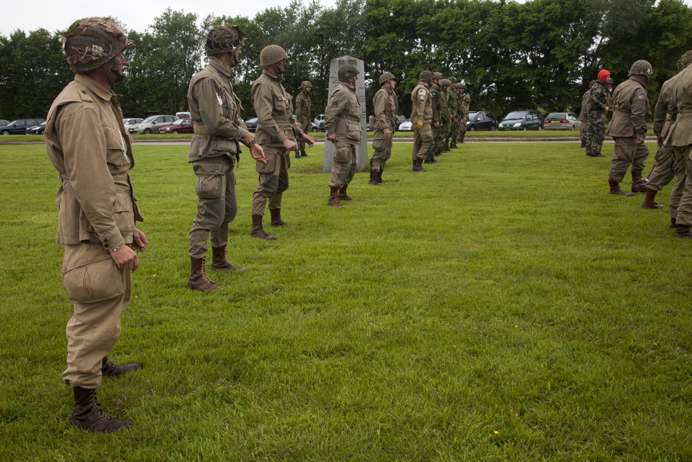 Round Canopy Parachute Team Normandy Jump