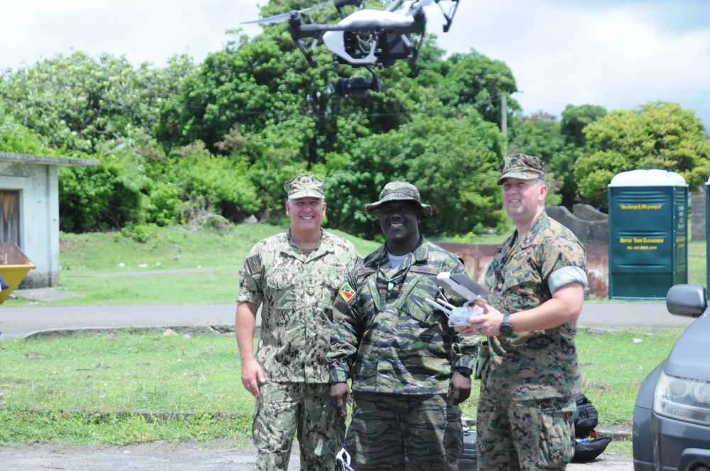 Tradewinds 2016 - Saint Kitts and Nevis Defense Force Captures Drone Footage