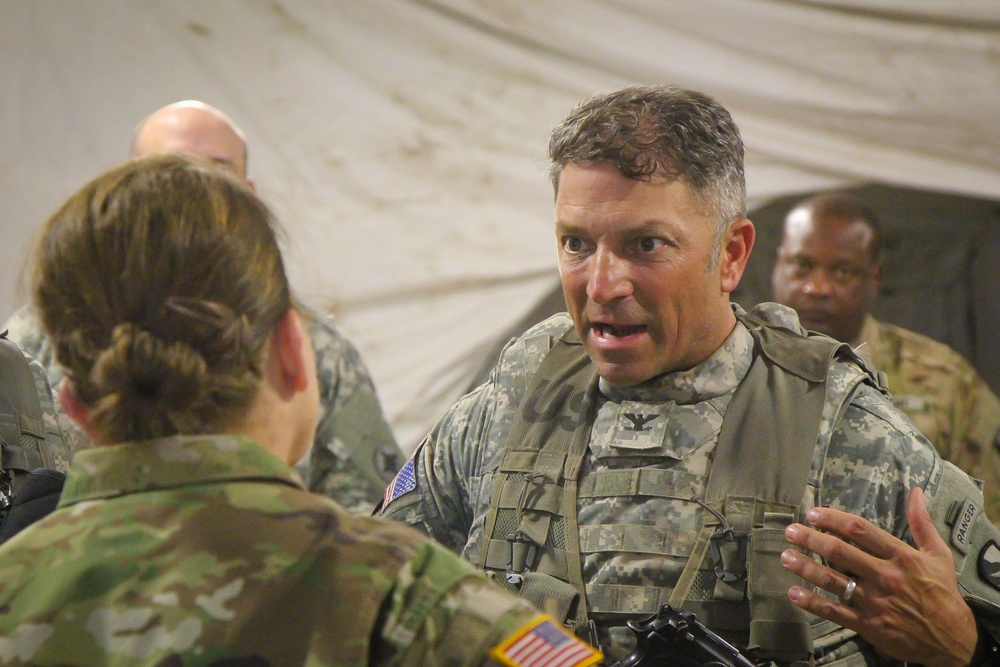 Maj. Austin visits 155th ABCT