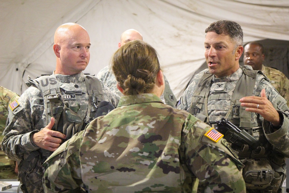 Maj. Gen Elizabeth Austin visits the 155th ABCT