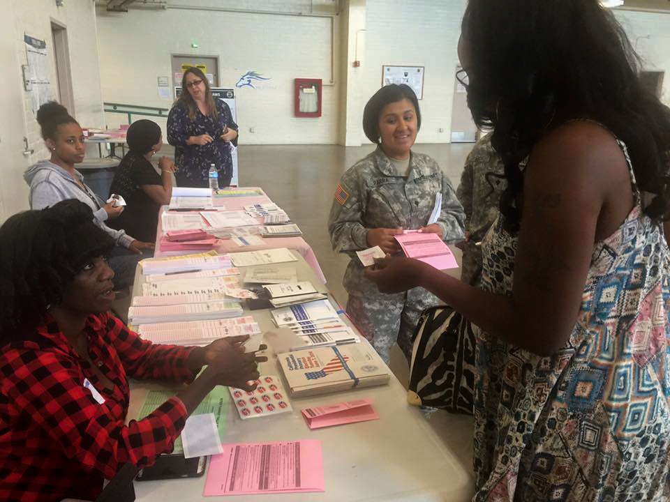 224th Sustainment Brigade opens doors for presidential primary polling