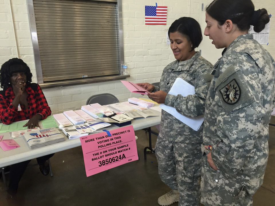 224th Sustainment Brigade opens doors for presidential primary polling