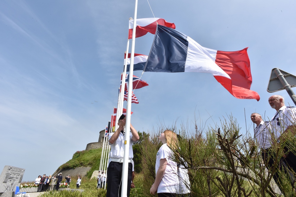 Flags raised at 47th Royal Marine Commando Monument Ceremony