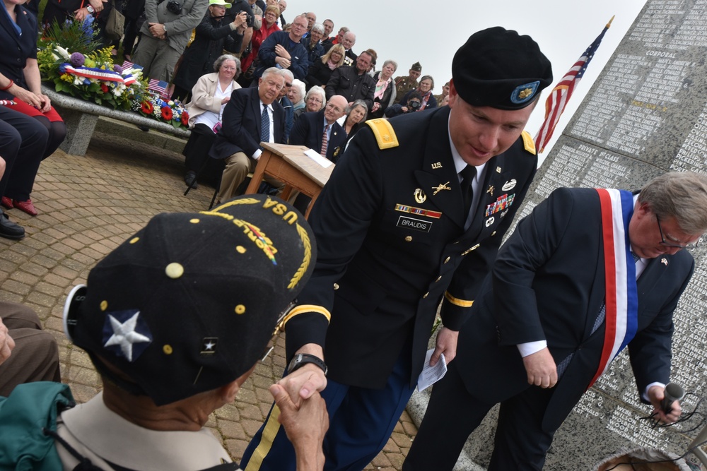 Thank you to World War II veterans at Omaha Beach