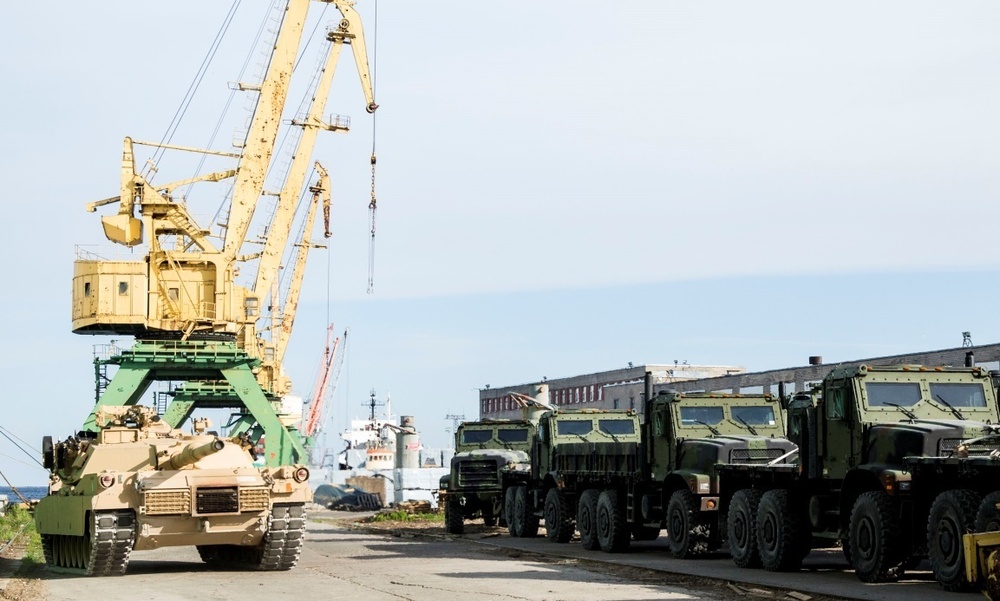 Tanks on the pier