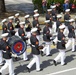 US Marines and other Service member participate in the 2016 Beaufort Memorial Day Parade.
