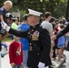US Marines and other Service member participate in the 2016 Beaufort Memorial Day Parade.