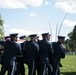 The graveside service for 2nd. Lt. Malvin Greston &quot;Marvelous Mal&quot; Whitfield, Tuskegee Airman and five-time Olympic medalist, at Arlington National Cemetery