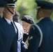 The graveside service for 2nd. Lt. Malvin Greston &quot;Marvelous Mal&quot; Whitfield, Tuskegee Airman and five-time Olympic medalist, at Arlington National Cemetery