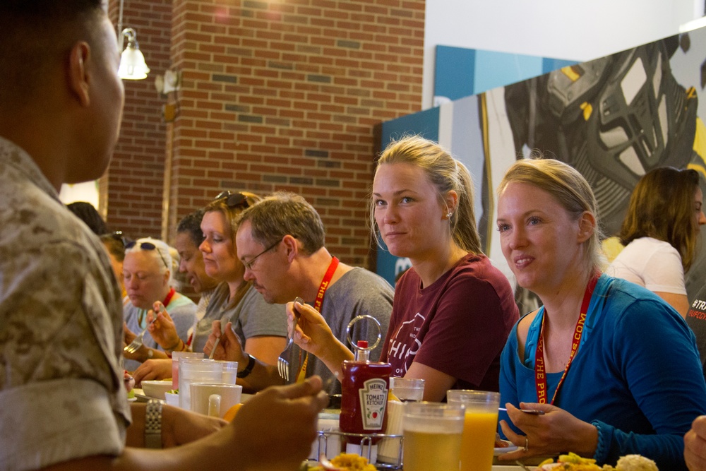 Educators chow down at mess hall