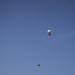 U.S. Army paratroopers jump from a balloon in Belgium