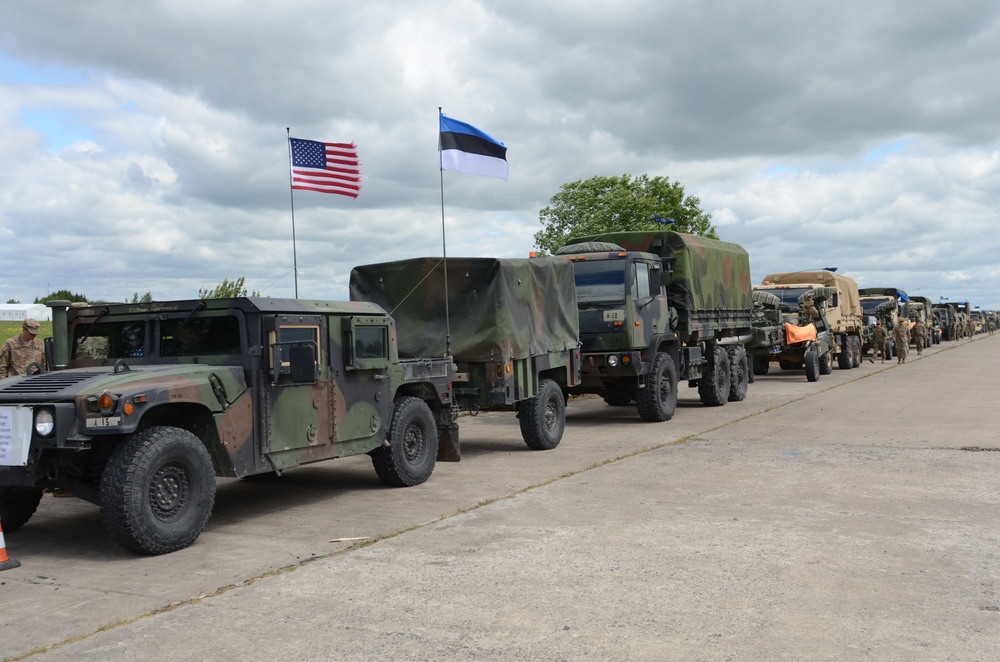 Task Force Hell arrives in Estonia