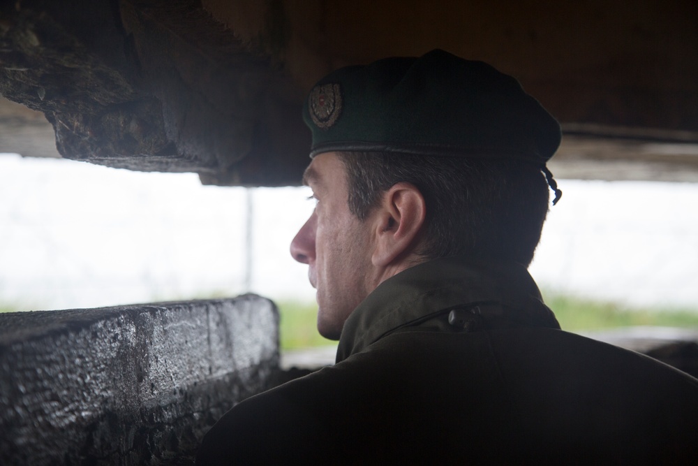 U.S. and German Soldiers visit Pointe du Hoc together