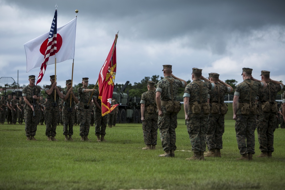 Col. Sean McBride says goodbye to local Okinawa friends