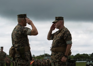 Col. Sean McBride says goodbye to local Okinawan friends