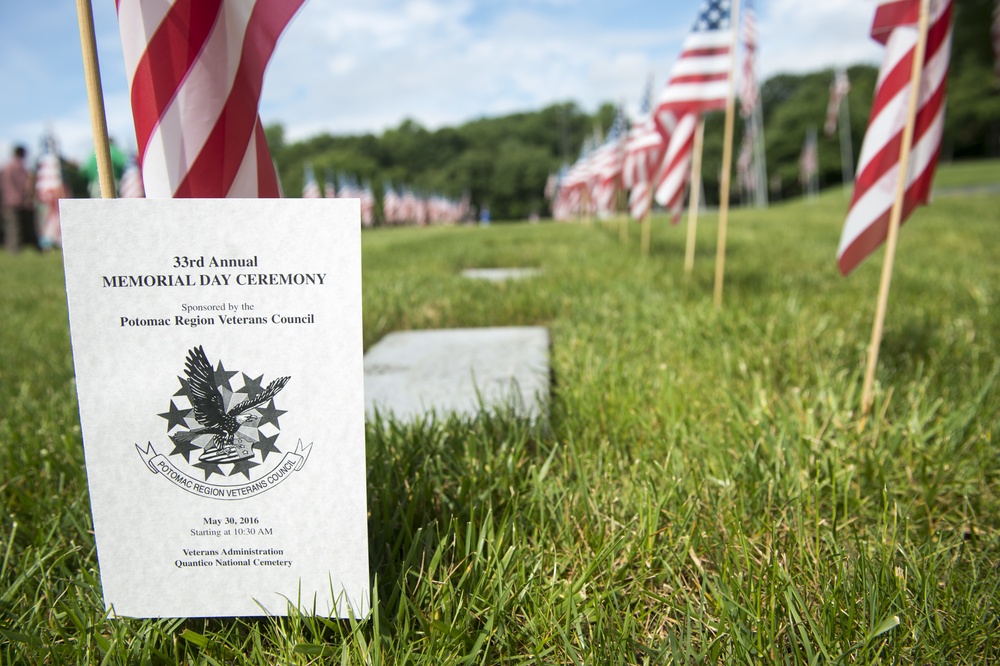 Marine Corps Base Quantico Memorial Day Ceremony 2016