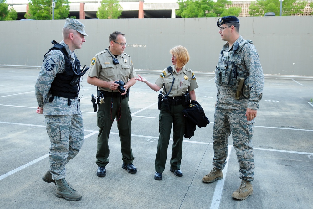 194th Security Forces Squadron trains for simulated jail failure