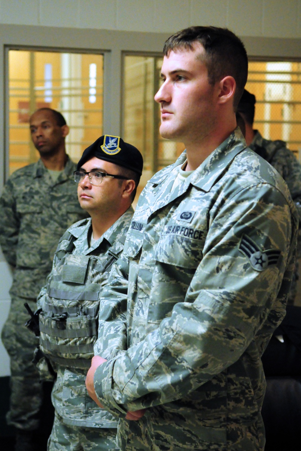 194th Security Forces Squadron trains for simulated jail failure