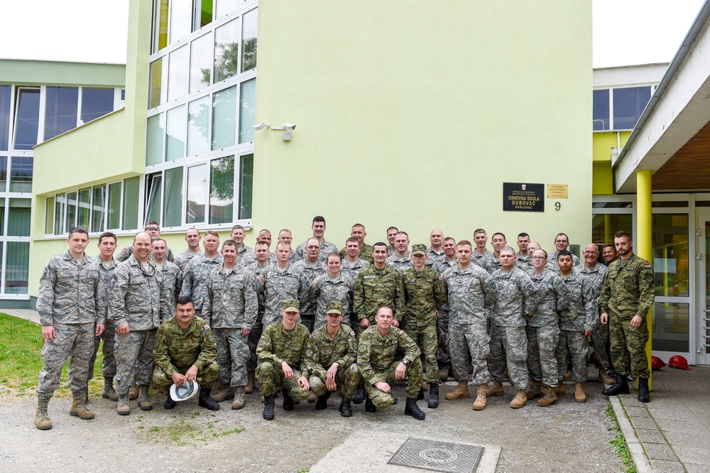 Minnesota National Guard in Croatia 2016