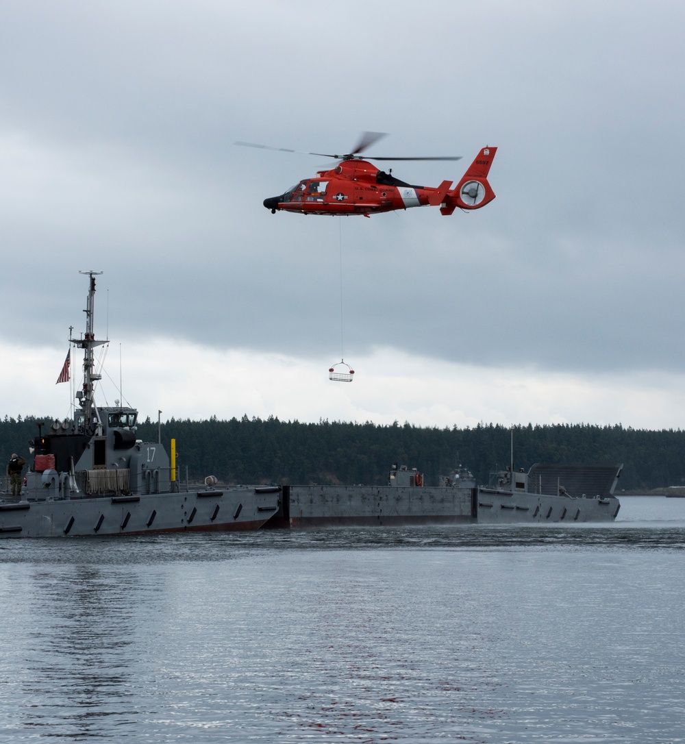 Members of the Coast Guard mobile medical unit participate in interagency exercise during Cascadia Rising 2016