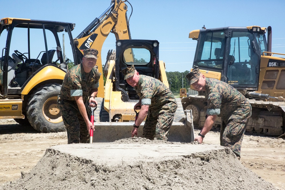 II MEF leadership break ground on new EOTG training facility