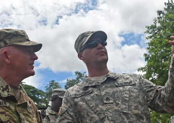 Generals Klemmer and Wong visit Task Force Red Wolf members