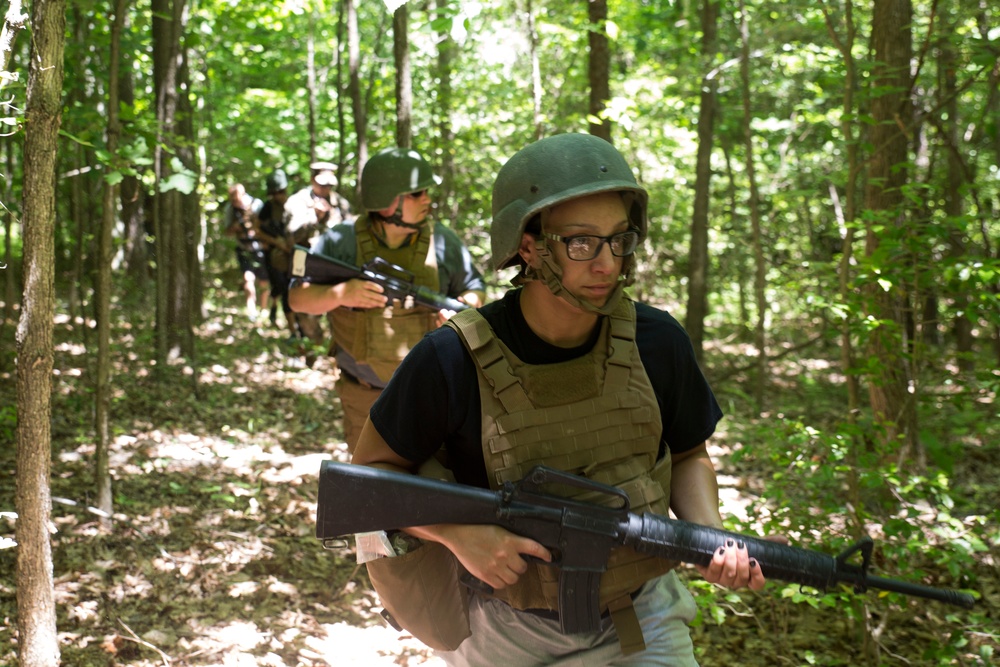 2016 Educators Workshop attendees learn, execute infantry patrols