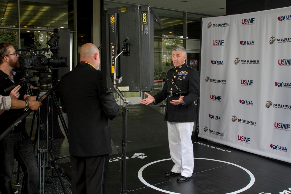 Marines Participate in U.S. Wrestling Foundation Gala