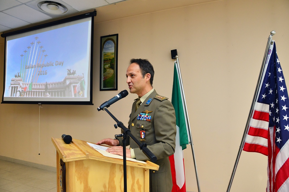 CEREMONY OF THE ITALIAN REPUBLIC DAY 2016