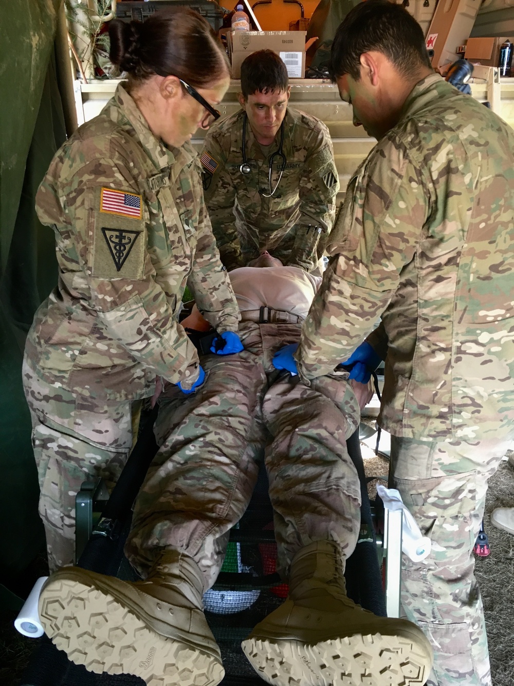 U.S. Army combat medics test skills in Poland