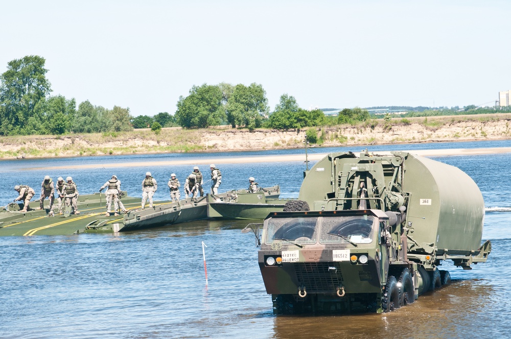 361st Engineer Company Trains with Germans, Dutch armies