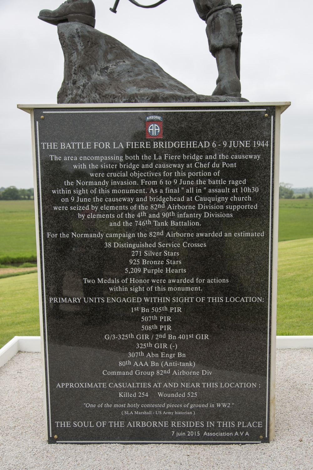 U.S. Army and German paratroopers visit Iron Mike Memorial together