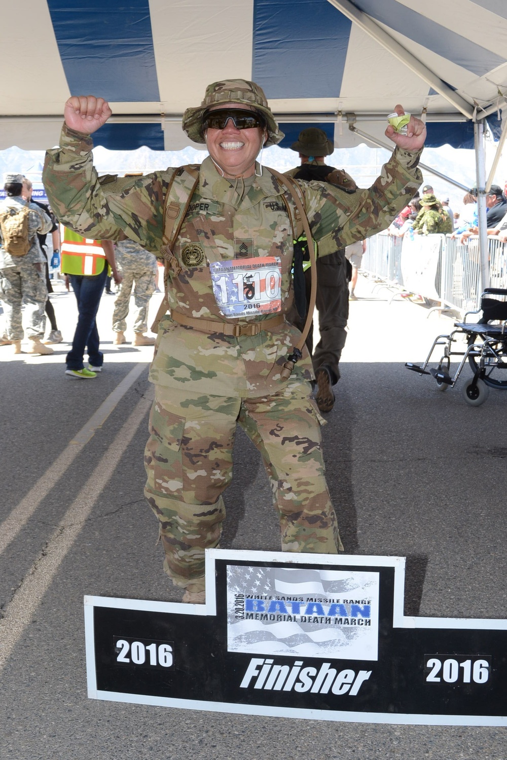 ARCOG Soldier Supports Bataan Death March, Finishes Second Place