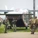 U.S. ARMY PARATROOPERS JUMP FROM A BALLOON IN BELGIUM