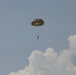 U.S. ARMY PARATROOPERS JUMP FROM A BALLOON IN BELGIUM