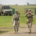 U.S. ARMY PARATROOPERS JUMP FROM A BALLOON IN BELGIUM