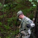 Soldier Performs a Hasty Rope Rappel