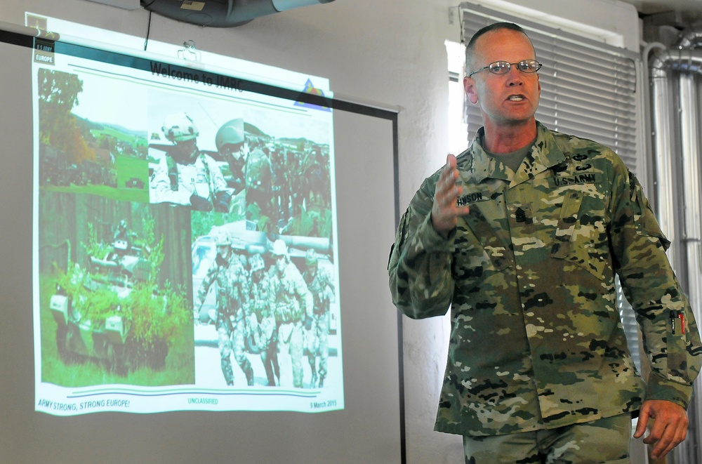 Joint Multinational Readiness Center welcomes new command sergeant major