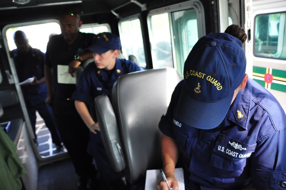 Partner nations, U.S. Coast Guard conduct casualty control drills at Tradewinds 2016