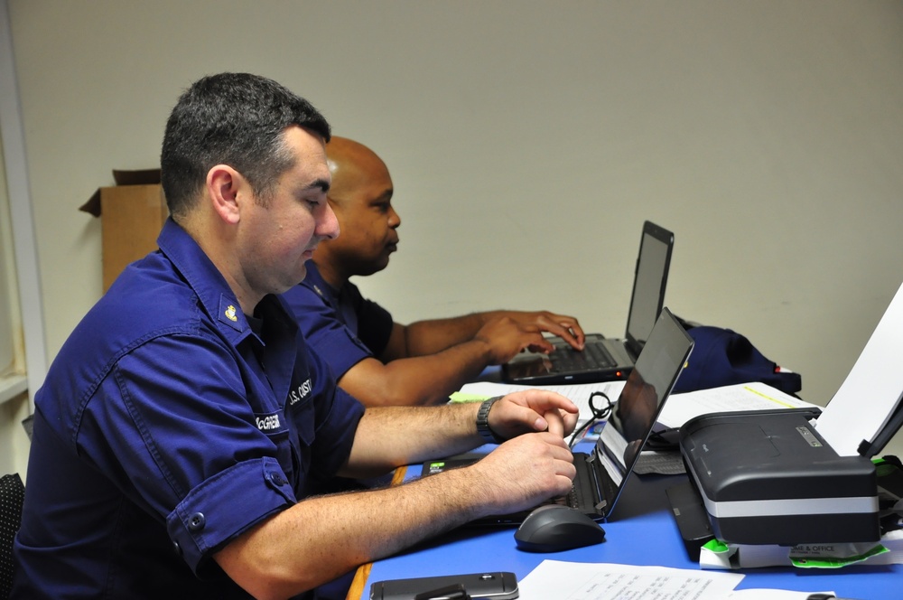 Coast Guard creates mock operations center for Exercise Tradewinds 2016