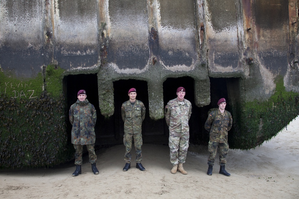 German Luftlandebrigade 1 participates in 72nd Anniversary of Normandy Landings