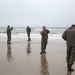 U.S. Army and German paratroopers visit Omaha Beach together