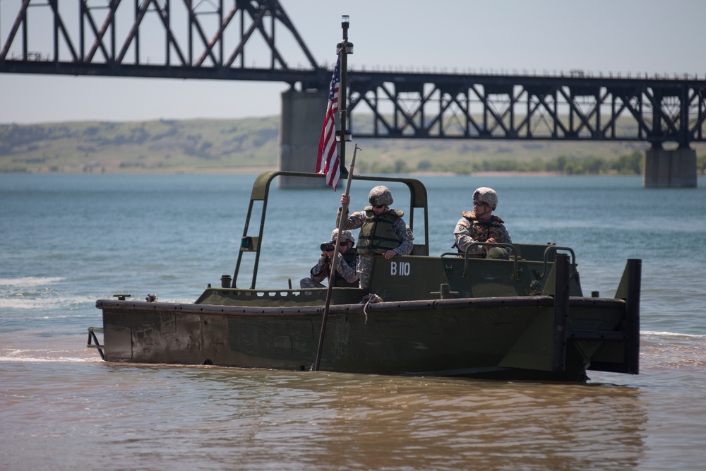 Bridge Laying on Missouri River